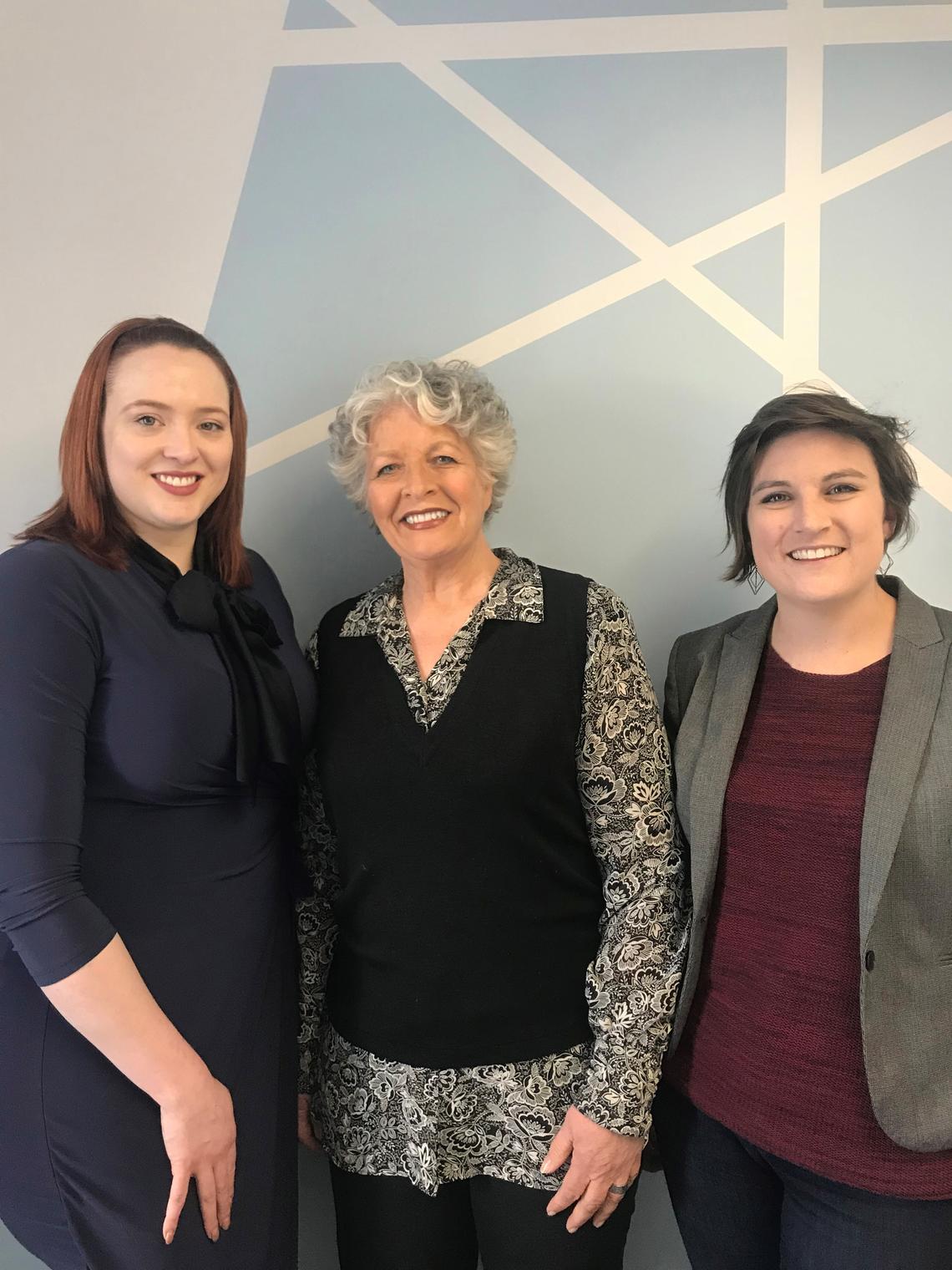 Lasha Haché, Frances Wright and Audra Stevenson. 