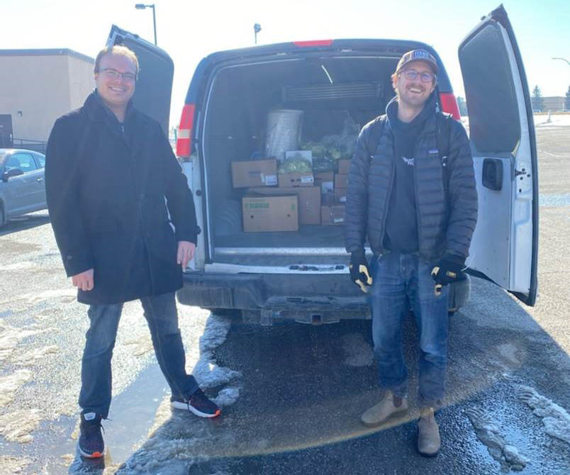 The Leftovers Foundation packs up another food pickup.