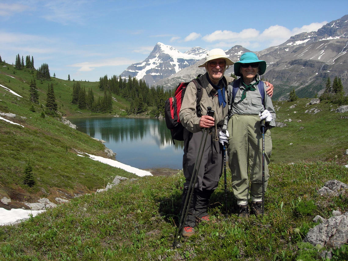 Richard and Louise at Mount Alexandra Camp in 2007