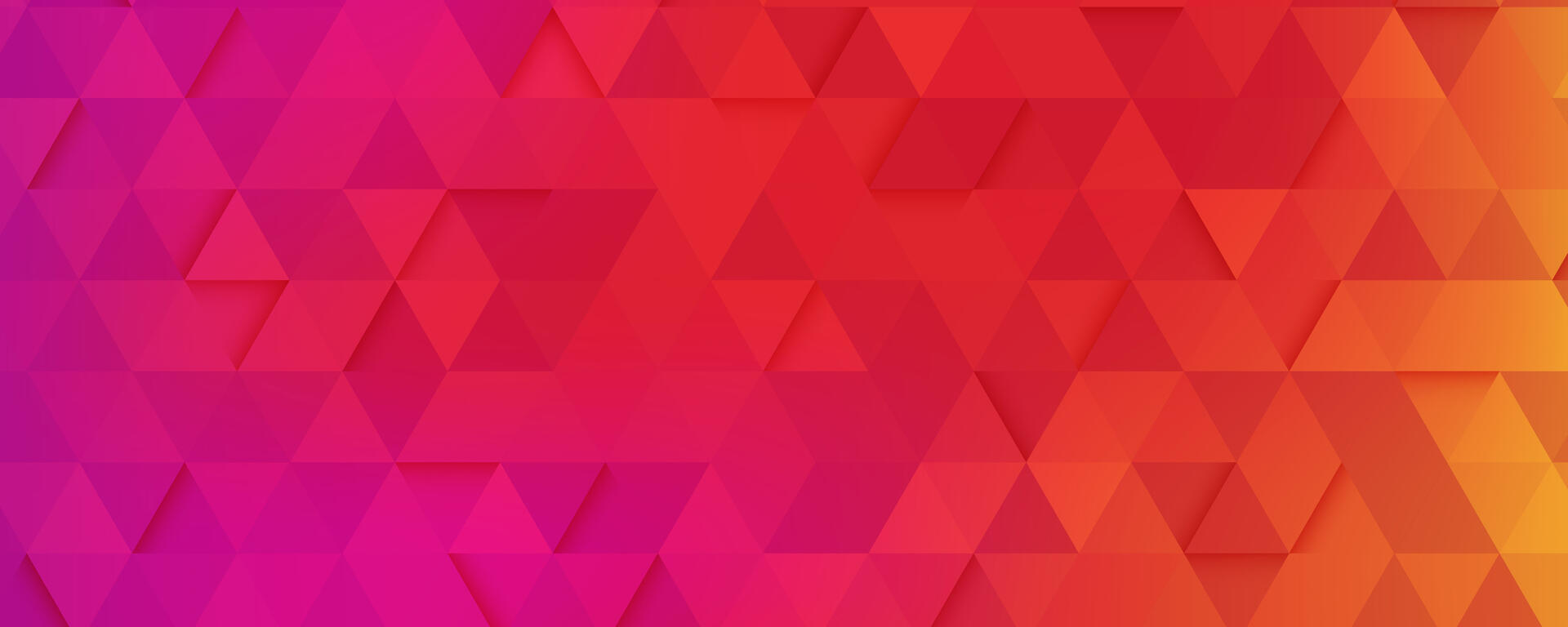 Geometric purple, red, and yellow background.